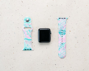 Watch Band, Flower Doodles (D)