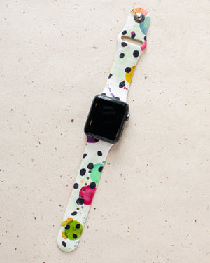 Watch Band, Rainbow Spots (H)