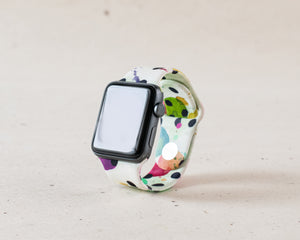 Watch Band, Rainbow Spots (H)