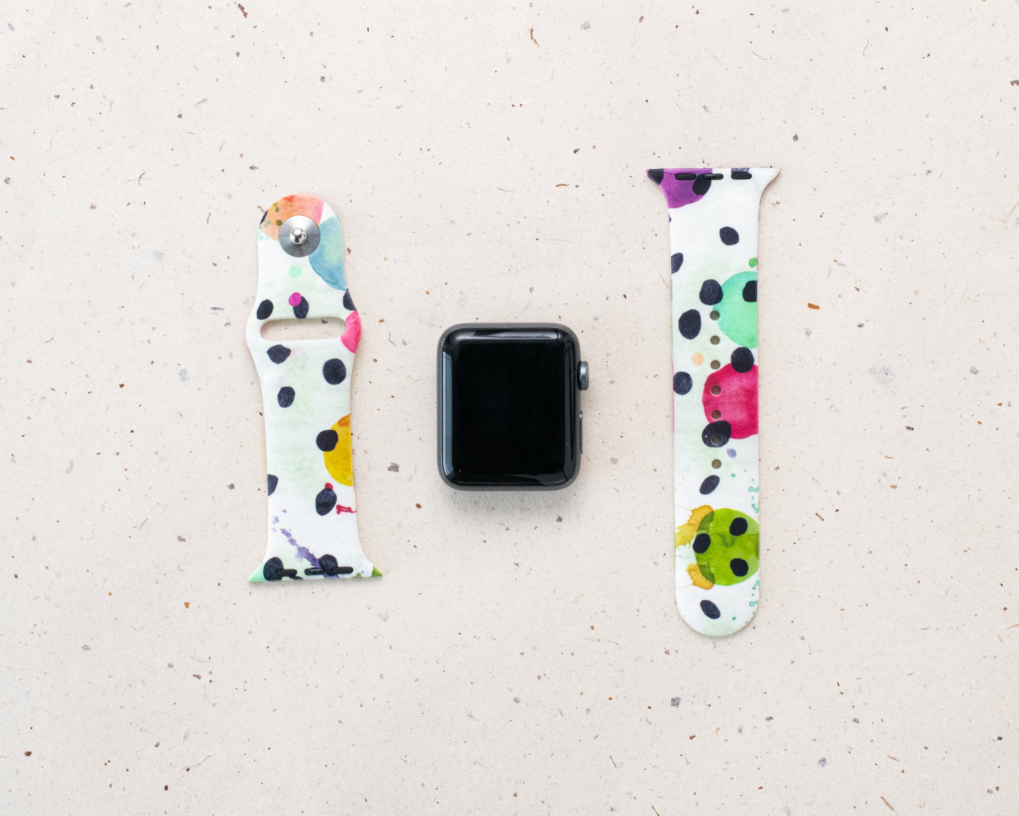 Watch Band, Rainbow Spots (H)