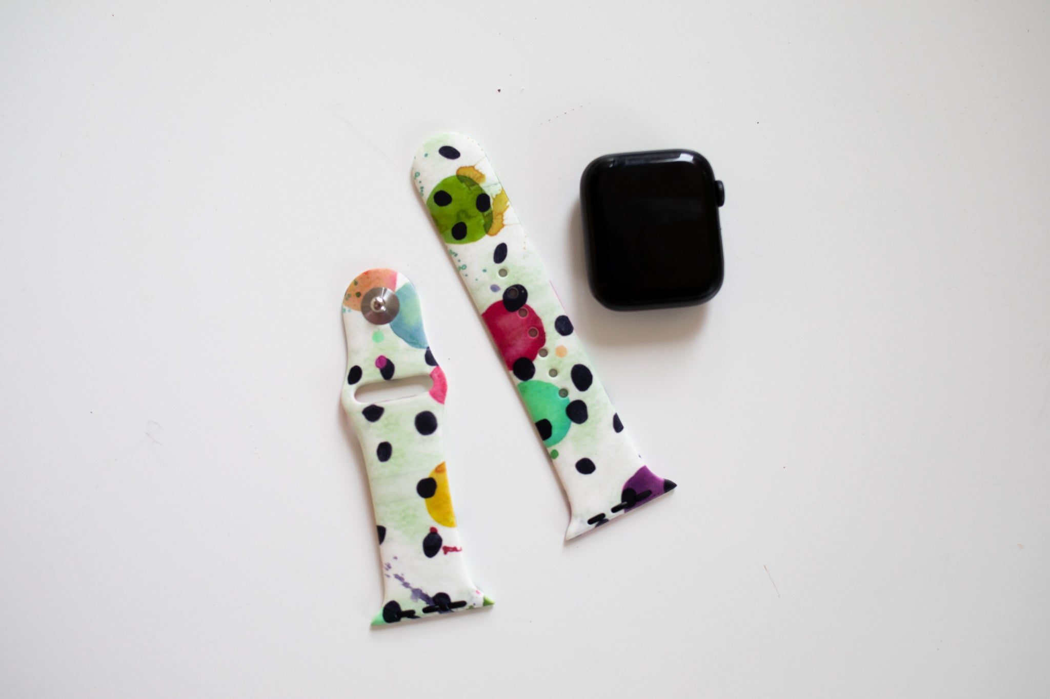 Watch Band, Rainbow Spots (H)